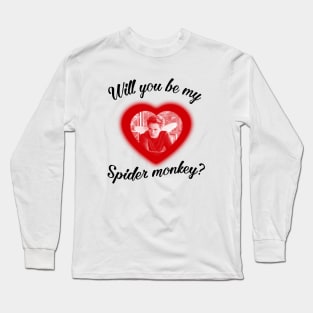Will you be my spider monkey  Twilight Movie white Long Sleeve T-Shirt